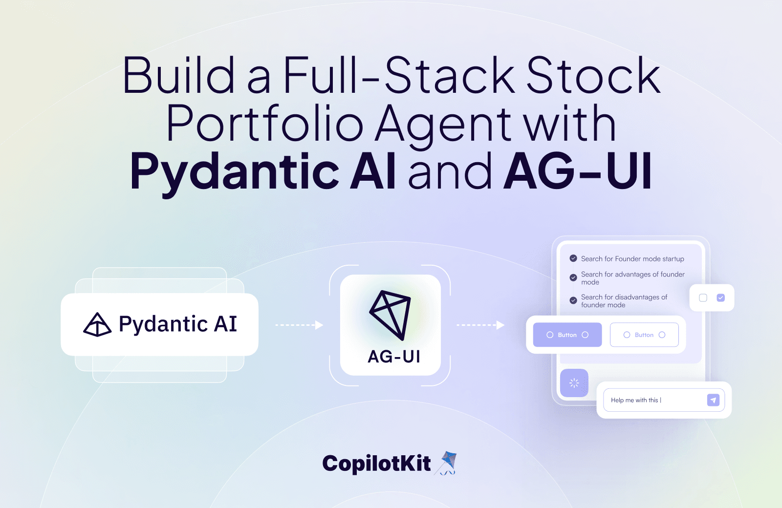 Build a Stock Portfolio AI Agent (Fullstack, Pydantic AI + AG-UI)