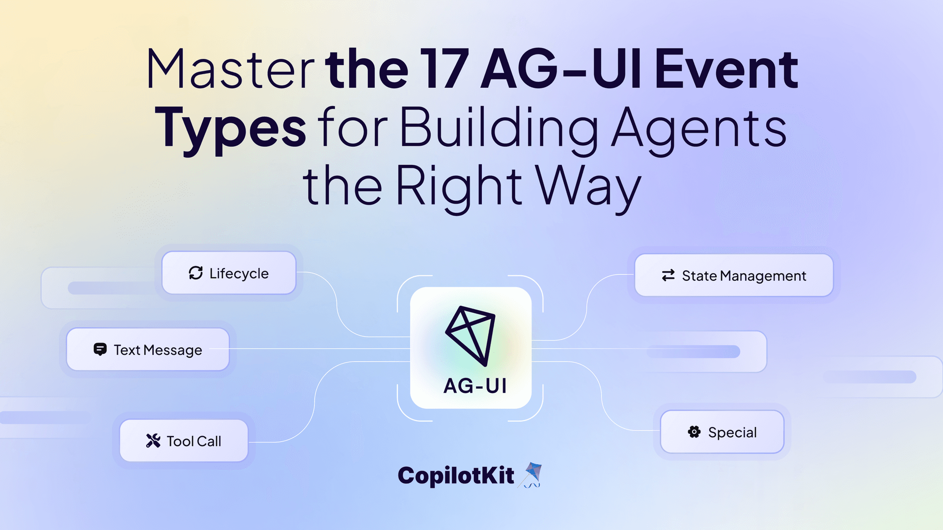Master the 17 AG-UI Event Types for Building Agents the Right Way