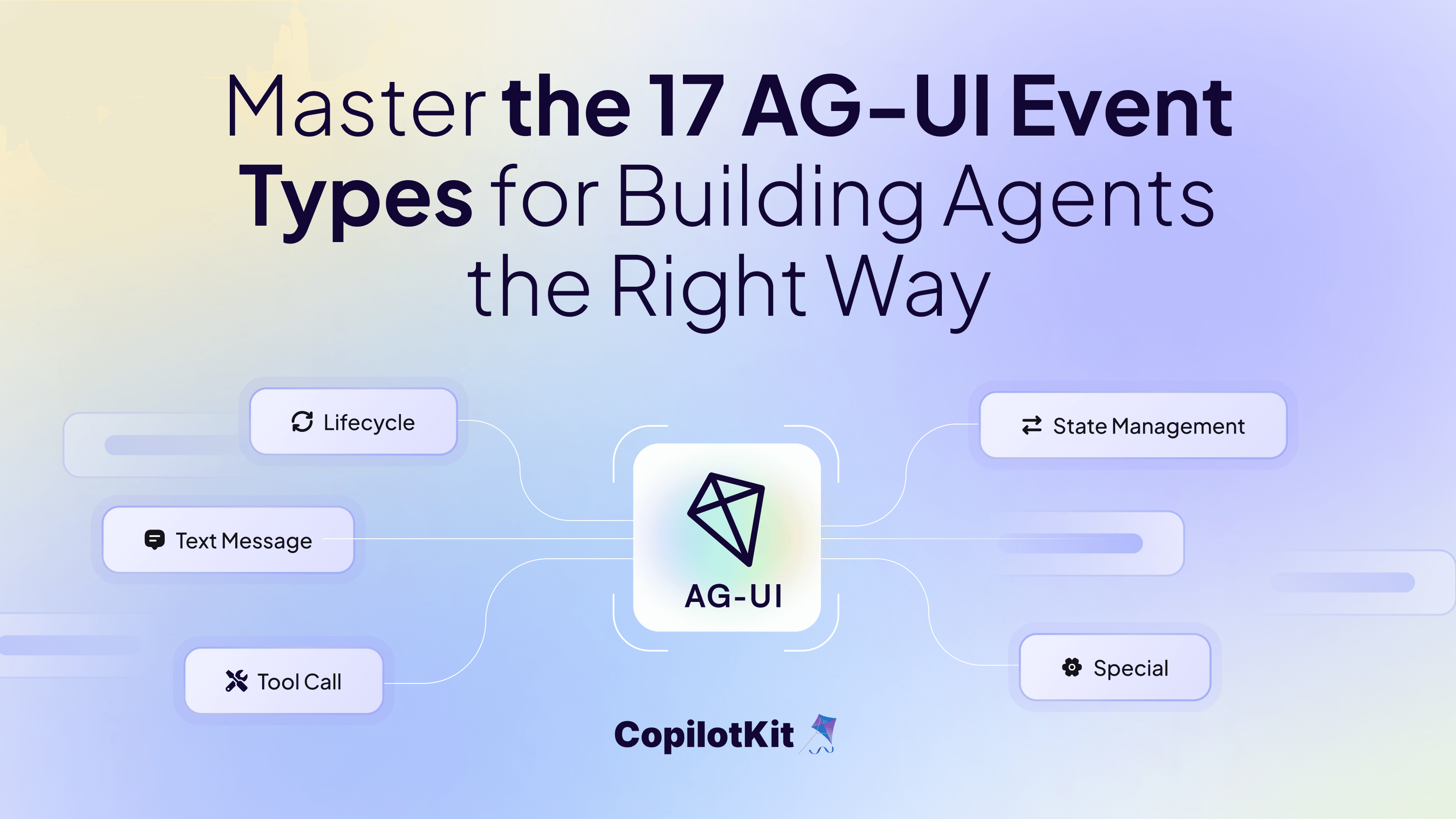 Master the 17 AG-UI Event Types for Building Agents the Right Way