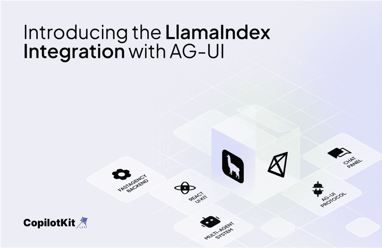 Introducing the LlamaIndex Integration with AG-UI & CopilotKit