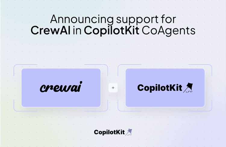CopilotKit Expands Capabilities with CrewAI Integration for CoAgents