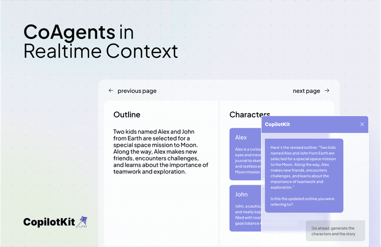 CoAgents: Connecting AI Agents to Realtime Application Context