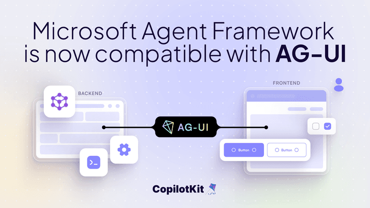 Microsoft Agent Framework is now AG-UI Compatible!